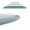 28" Inch Round Tempered Glass Table Top Clear Glass 2/5 Inch Thick Beveled Polished Edge