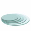 28" Inch Round Tempered Glass Table Top Clear Glass 2/5 Inch Thick Beveled Polished Edge