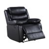 ACME Eilbra Power Recliner, Black PU 56910