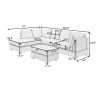 104.5" Reversible Sectional Sofa Space Saving with Storage Ottoman Rivet Ornament L-shape Couch for Small or Large Space Dorm Apartment,Gray(old SG000
