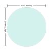 24" Inch Round Tempered Glass Table Top Clear Glass 1/2" Inch Thick Beveled Polished Edge