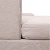 Ustyle Modern Large U-Shape Sectional Sofa, Double Extra Wide Chaise Lounge Couch, Beige