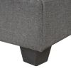 104.5" Reversible Sectional Sofa Space Saving with Storage Ottoman Rivet Ornament L-shape Couch for Small or Large Space Dorm Apartment,Gray(old SG000