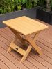 TALE Adirondack Portable Folding Side Table Square All-Weather and Fade-Resistant Plastic Wood Table Perfect for Outdoor Garden, Beach, Camping, Picni