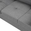 104.5" Reversible Sectional Sofa Space Saving with Storage Ottoman Rivet Ornament L-shape Couch for Small or Large Space Dorm Apartment,Gray(old SG000