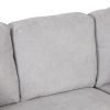 87.4"Sectional Sleeper Sofa with USB Charging Port and Plug Outlet,Pull-Out Sofa Bed with 3 Pillows, L-Shape Chaise for Living Room Small Apartment,Bl