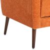 Modern Accent Chair Upholstered Foam Filled Living Room Chairs Comfy Reading Chair Mid Century Modern Chair with Chenille Fabric Lounge Arm Chairs Arm