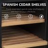 25L Cigar Humidors with Cooling and Heating Function , 150Counts Capacity Cigar Humidor Humidifiers with Constant Temperature Controller, Father's Day