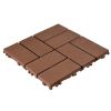 Plastic Interlocking Deck Tiles,44 Pack Patio Deck Tiles,11.8"x11.8" Square Waterproof Outdoor All Weather Use, Patio Decking Tiles for Poolside Balco
