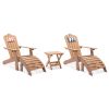 TALE Adirondack Ottoman Footstool All-Weather and Fade-Resistant Plastic Wood for Lawn Outdoor Patio Deck Garden Porch Lawn Furniture Brown Ban on Ama
