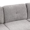 83.8" Sectional Pull-Out Sofa Bed L-Shaped Corner Sofa Couch with Storage Chaise, USB Ports, Power Sockets, Cup Holder for Living Room, Bedroom, Study