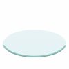 32" Inch Round Tempered Glass Table Top Clear Glass 2/5 Inch Thick Beveled Polished Edge
