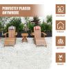 TALE Adirondack Ottoman Footstool All-Weather and Fade-Resistant Plastic Wood for Lawn Outdoor Patio Deck Garden Porch Lawn Furniture Brown Ban on Ama