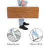 Aluminum Alloy Table And Chair One Piece Camping One Piece Table And Chair Wood Grain Color