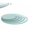 36" Inch Round Tempered Glass Table Top Clear Glass 1/2" Inch Thick Beveled Polished Edge