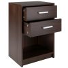 Molina Accent Table; Nightstand; Cocoa