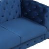 85.5" Velvet Upholstered Sofa with Sturdy Metal Legs,Modern Sofa Couch with Button Tufted Back, 3 Seater Sofa Couch for Living Room,Apartment,Home Off