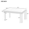 ON-TREND Fashionable Modern Glass Mirrored Coffee Table Set of 3, Easy Assembly Crystal Design Cocktail Table with 2 End Tables for Apartment Home Off