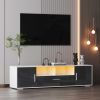 FashionTV stand,TV Cabinet,entertainment center TV station,TV console,console with LED light belt, light belt can be remote control,with cabinets,open