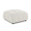 Modular Sectional Sofa, Button Tufted Designed and DIY Combination,L Shaped Couch with Reversible Ottoman, Beige Velvet