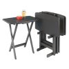 Dorian 5-Pc Snack Table Set; Oyster Gray