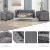 64" Velvet Upholstered Loveseat Sofa,Modern Loveseat Sofa with Thick Removable Seat Cushion,2-Person Loveseat Sofa Couch for Living Room,Bedroom,or Sm