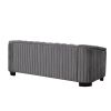 82" Mid Century Modern Sofa with Rubber Wood Legs,Velvet Upholstered Sofa Couch,Sofa with Thick Removable Seat Cushion, 3 Seater Sofa Couch for Living