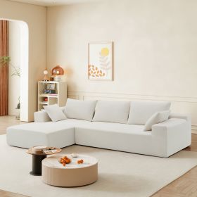 [VIDEO provided] [New] 109*68" Modular Sectional Living Room Sofa Set, Modern Minimalist Style Couch, Upholstered Sleeper Sofa for Living Room, Bedroo (Color: as Pic)