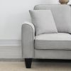 Modern U Shape Sectional Sofa, 7 Seat Fabric Sectional Sofa Set with 3 Pillows Included for Living Room, Apartment, O