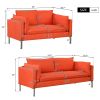 2 Piece Sofa Sets Modern Linen Fabric Upholstered Loveseat and 3 Seat Couch Set Furniture for Different Spaces; Living Room; Apartment(2+3 seat)