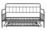Metal Frame Daybed with trundle
