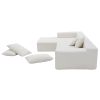 [VIDEO provided] [New] 109*68" Modular Sectional Living Room Sofa Set, Modern Minimalist Style Couch, Upholstered Sleeper Sofa for Living Room, Bedroo