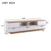 Modern TV stand for TVs up to 80'' , Media Console with Multi-Functional Storage, Entertainment Center with Door Rebound Device, TV cabinet for living