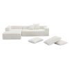 [VIDEO provided] [New] 109*68" Modular Sectional Living Room Sofa Set, Modern Minimalist Style Couch, Upholstered Sleeper Sofa for Living Room, Bedroo