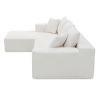 [VIDEO provided] [New] 109*68" Modular Sectional Living Room Sofa Set, Modern Minimalist Style Couch, Upholstered Sleeper Sofa for Living Room, Bedroo