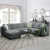 [VIDEO provided] 112*87" Sectional Sofa Couches Living Room Sets, 7 Seats Modular Sectional Sofa with Ottoman, L Shape Fabric Sofa Corner Couch Set wi