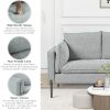 2 Piece Sofa Sets Modern Linen Fabric Upholstered Loveseat and 3 Seat Couch Set Furniture for Different Spaces; Living Room; Apartment(2+3 seat)