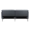 Linen Upholstered Modern Convertible Folding Futon Sofa Bed for Compact Living Space; Apartment; Dorm