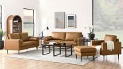 79"Mid-Century Modern Couch with high-tech Fabric Surface/ Upholstered Cushions/Pillows,Seat Sofas&Couches for Living Room Apartment Office, Large-Bro
