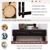 Light Luxury Retro Sofa Table with outlets, 54 inch pine wood console table with 2 Power Outlets and 2 USB Ports for entryway/hallway/ living room wit