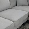 Modern U Shape Sectional Sofa, 7 Seat Fabric Sectional Sofa Set with 3 Pillows Included for Living Room, Apartment, O