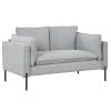 2 Piece Sofa Sets Modern Linen Fabric Upholstered Loveseat and 3 Seat Couch Set Furniture for Different Spaces; Living Room; Apartment(2+3 seat)