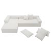 [VIDEO provided] [New] 109*68" Modular Sectional Living Room Sofa Set, Modern Minimalist Style Couch, Upholstered Sleeper Sofa for Living Room, Bedroo