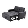 Orisfur. 51" Convertible Sleeper Bed, Adjustable Oversized Armchair with Dual USB Ports for Small Space